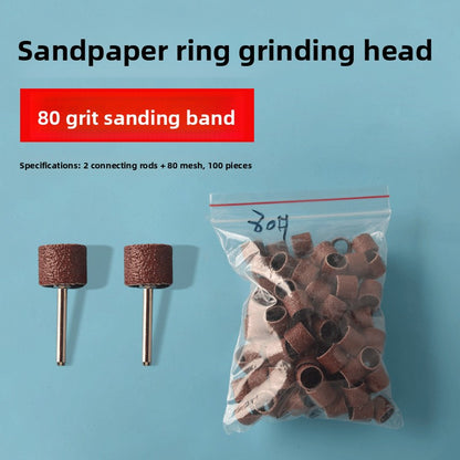 Sandpaper ring grinding head