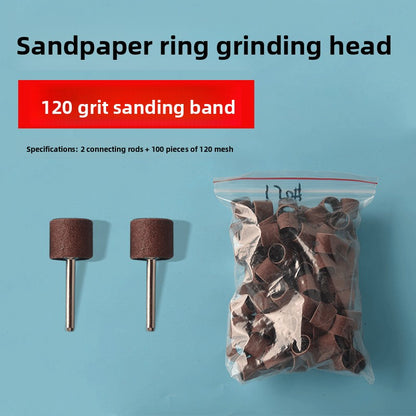 Sandpaper ring grinding head