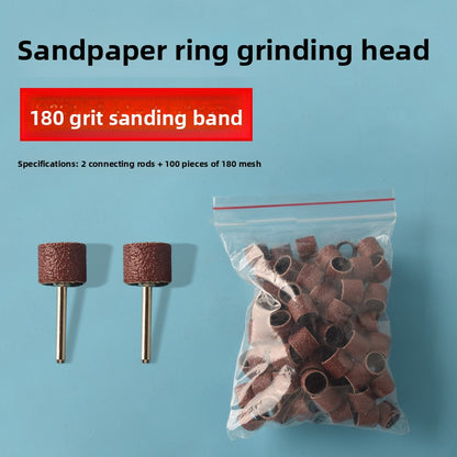 Sandpaper ring grinding head