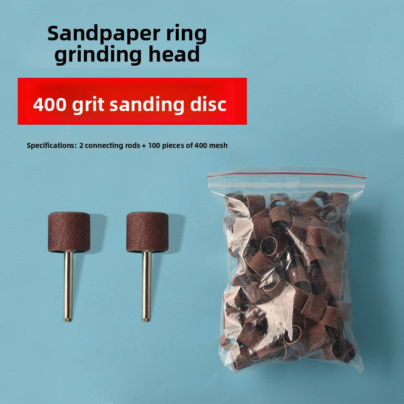 Sandpaper ring grinding head