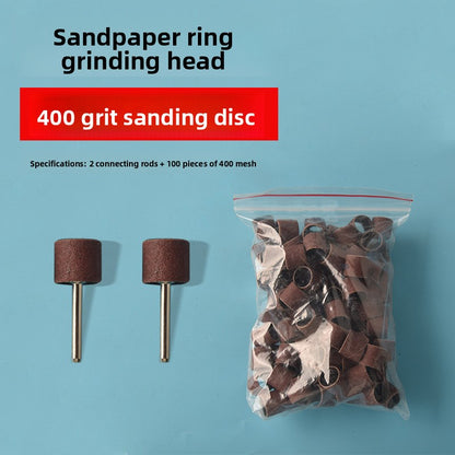 Sandpaper ring grinding head