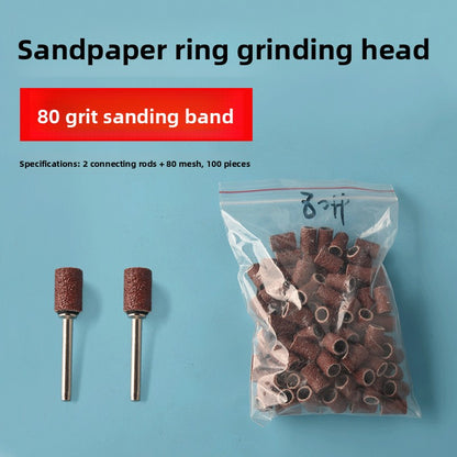 Sandpaper ring grinding head