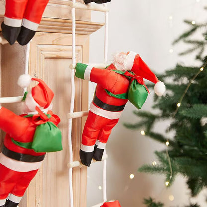 Santa Claus Climbing Rope Christmas Decoration
