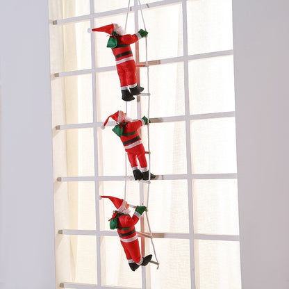 Santa Claus Climbing Rope Christmas Decoration