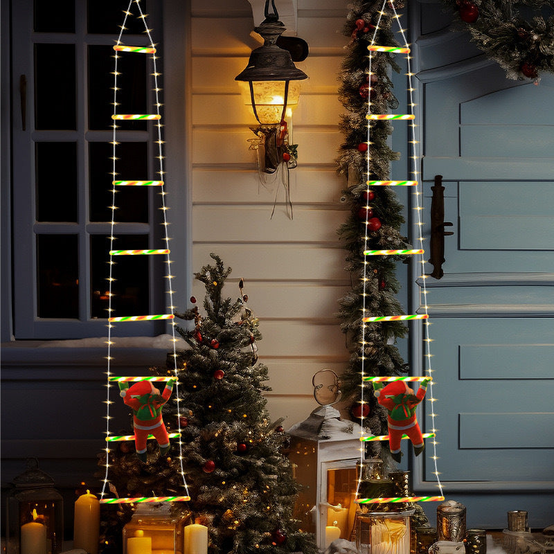 Santa Claus Ladder LED Decorative Light String with Remote Control