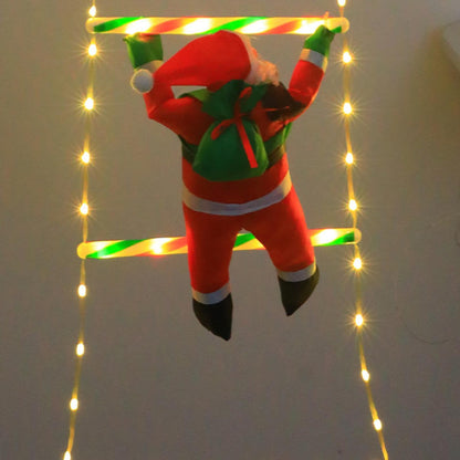 Santa Claus Ladder LED Decorative Light String with Remote Control