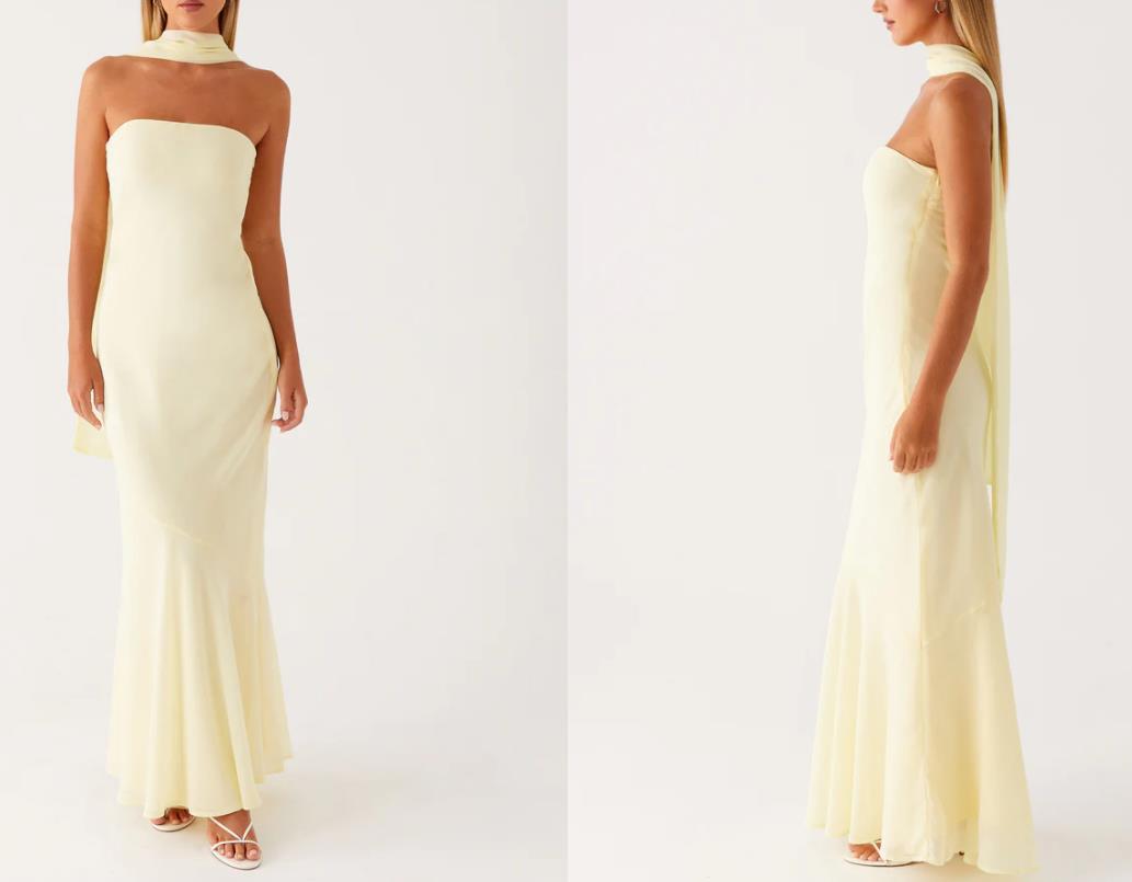 Satin Backless Floral Print Dress