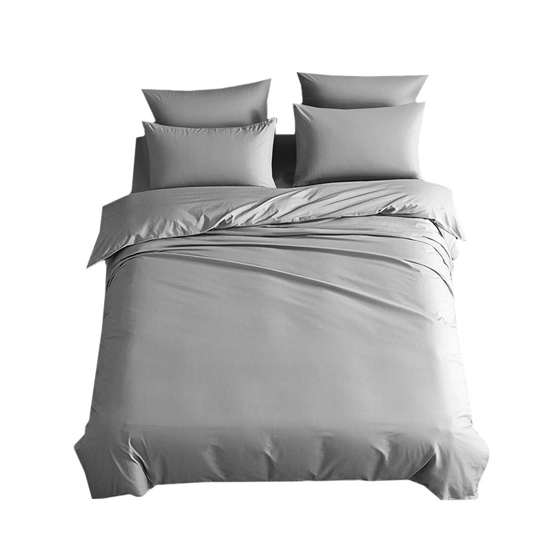 Satin Bamboo Fiber Bedding Set with Vintage Wash