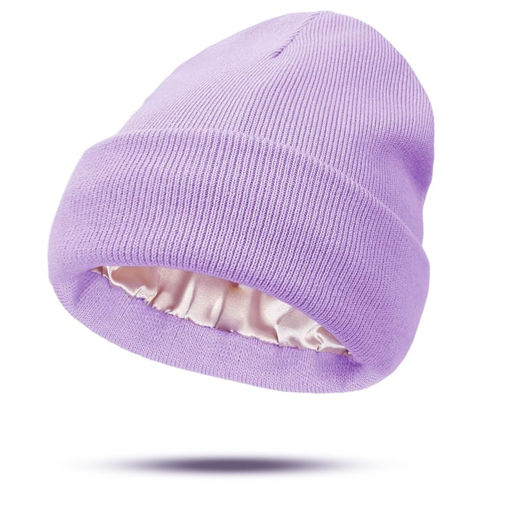 Satin Finish Knitted Winter Hats
