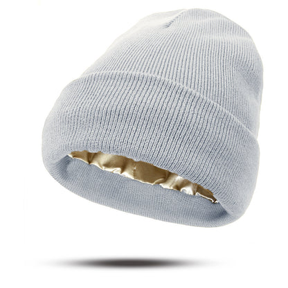 Satin Finish Knitted Winter Hats