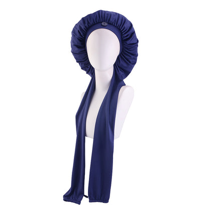 Satin Long Tube Sleep Cap