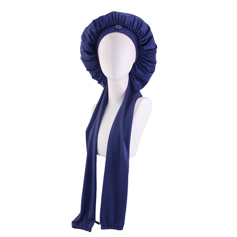 Satin Long Tube Sleep Cap