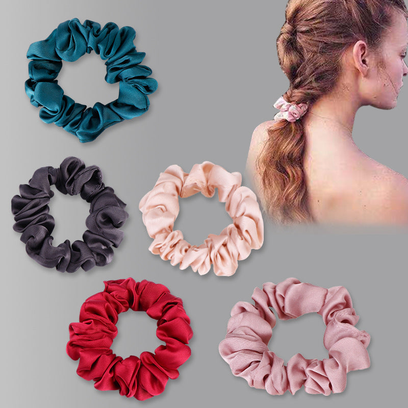 Satin Silk Scrunchies High Elasticity Hair Ties