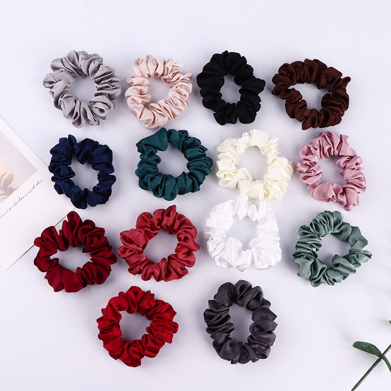 Satin Silk Scrunchies High Elasticity Hair Ties