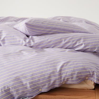 Satin Striped Cotton Bedding Set