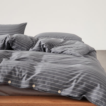 Satin Striped Cotton Bedding Set