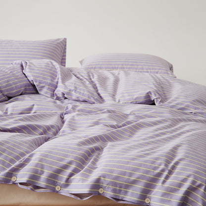 Satin Striped Cotton Bedding Set