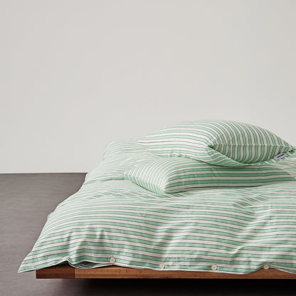 Satin Striped Cotton Bedding Set