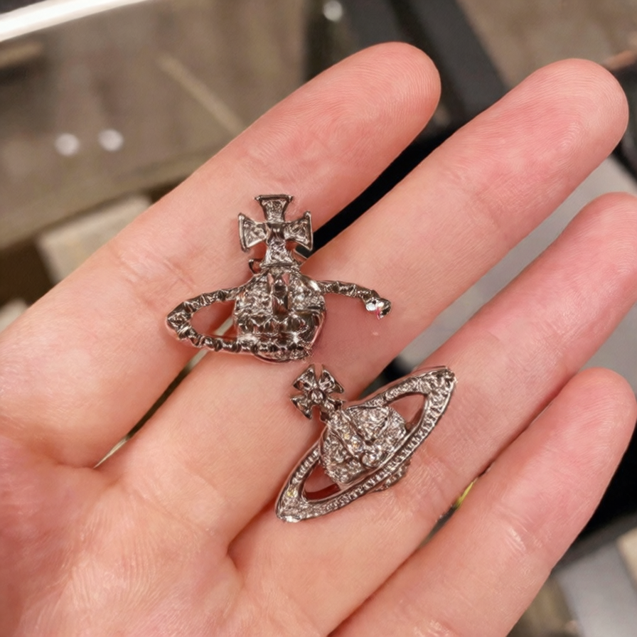 Saturn earrings