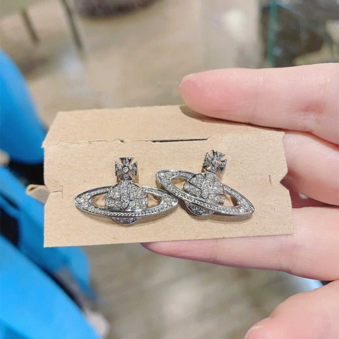 Saturn earrings