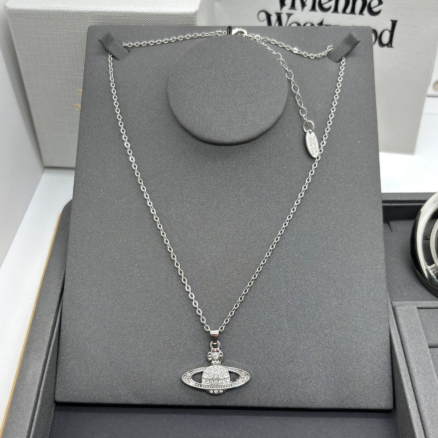 Saturn Pearl Necklace