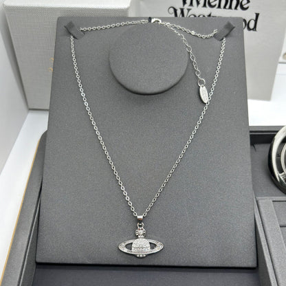 Saturn Pearl Necklace