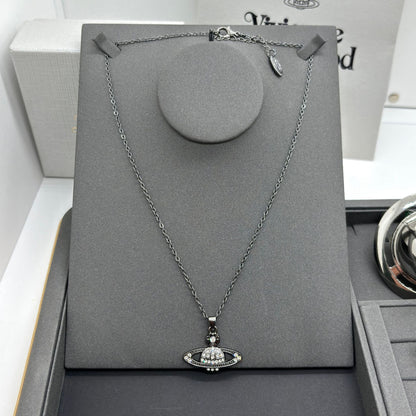 Saturn Pearl Necklace