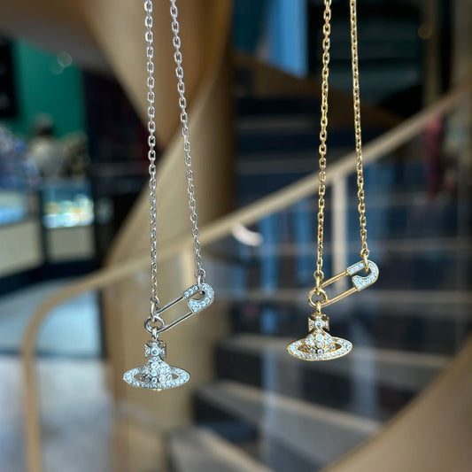 Saturn Pearl Necklace
