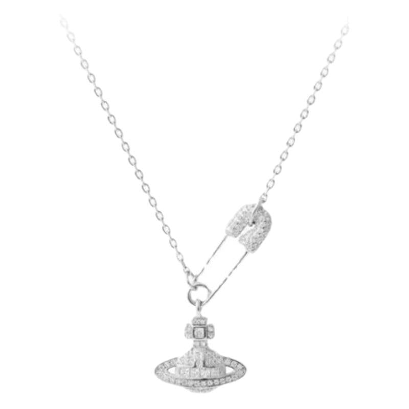 Saturn Pearl Necklace