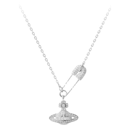 Saturn Pearl Necklace