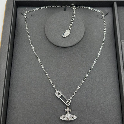 Saturn Pearl Necklace