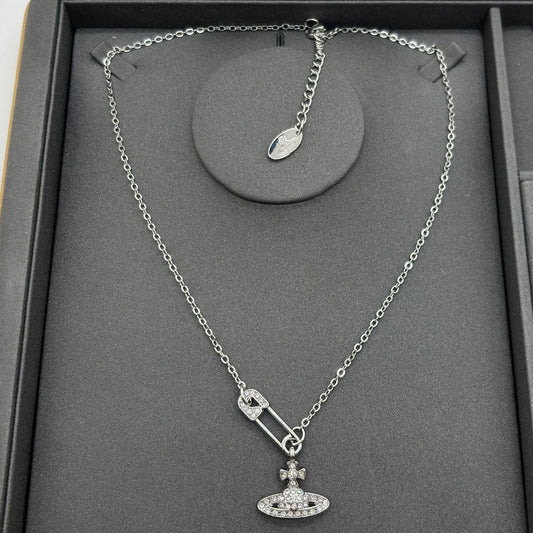 Saturn Pearl Necklace