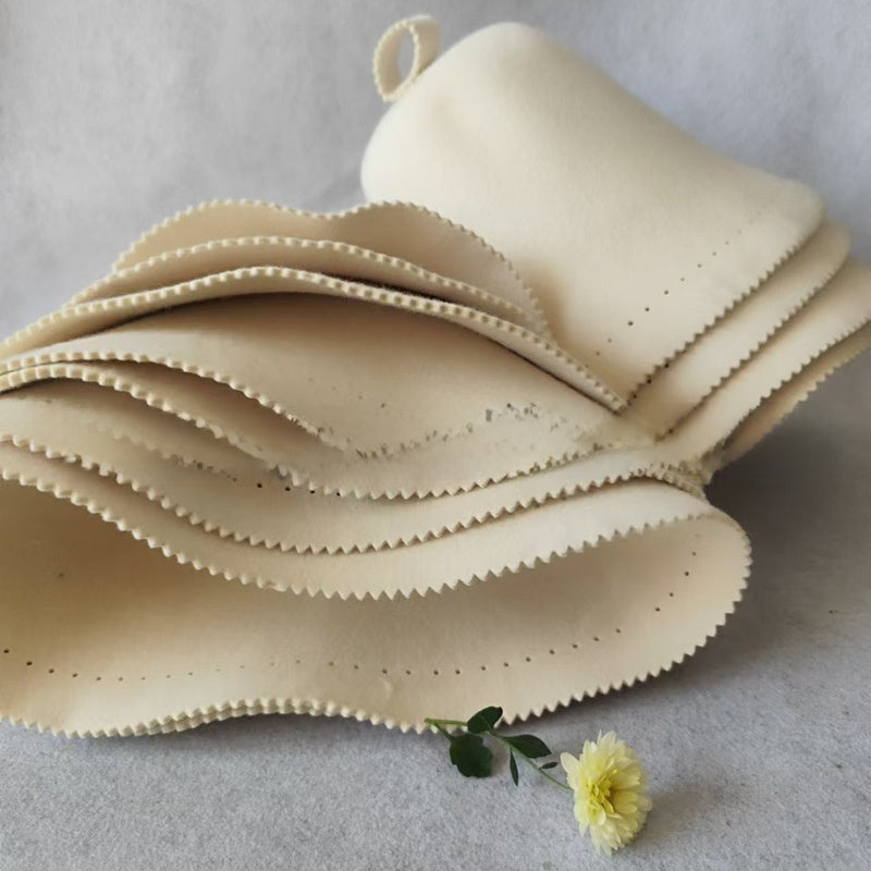 Sauna Hat Natural Wool Seamless Thermal Insulation