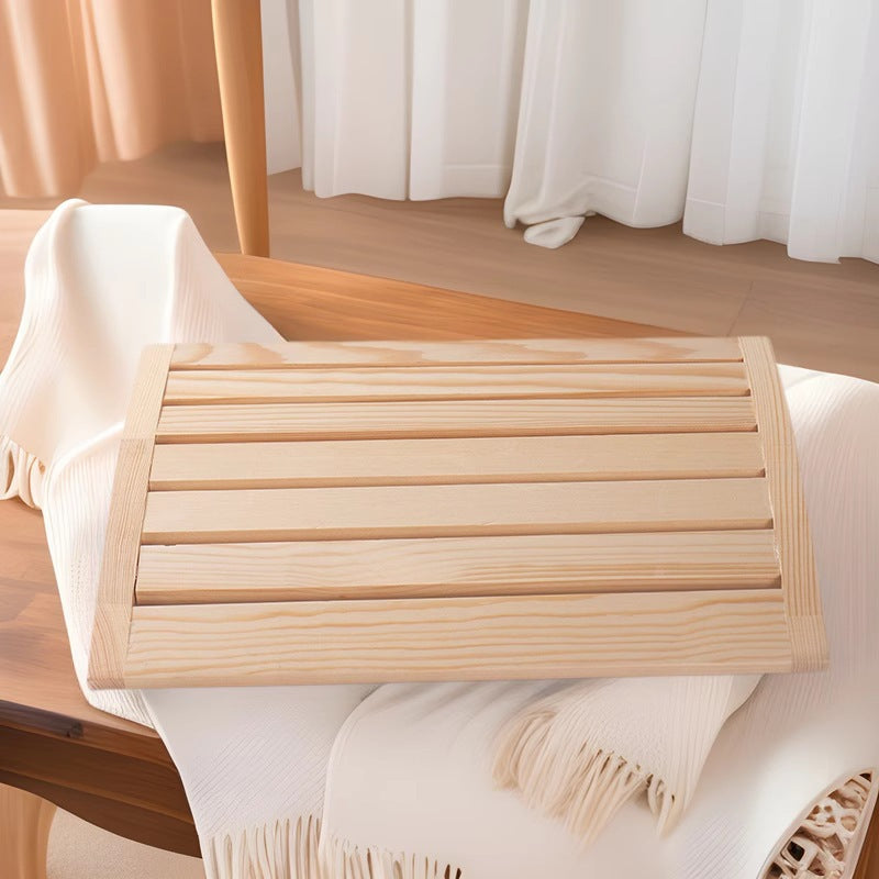 Sauna wooden pillow