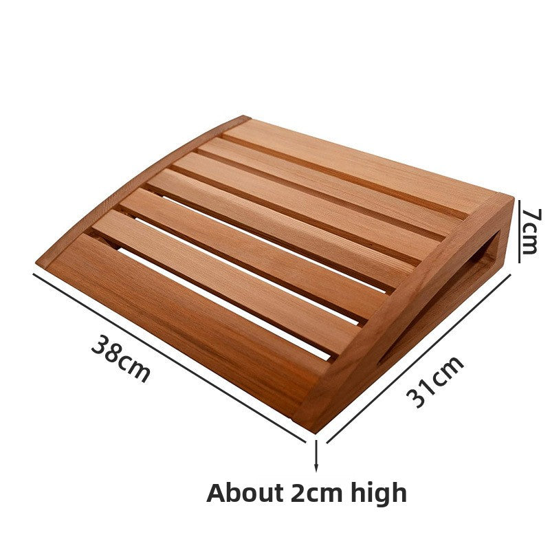 Sauna wooden pillow