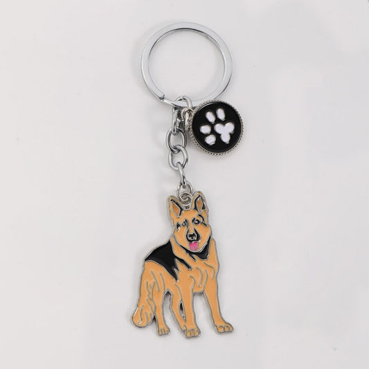 Sausage Corgi keychain pendant