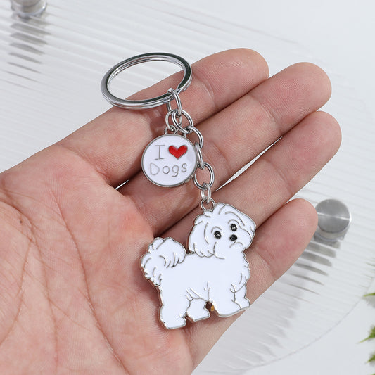Sausage Corgi keychain pendant