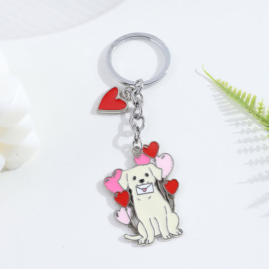 Sausage Corgi keychain pendant