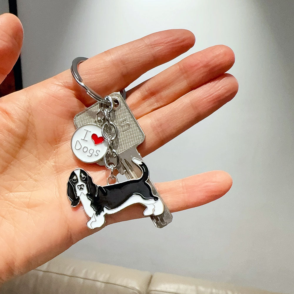 Sausage Corgi keychain pendant