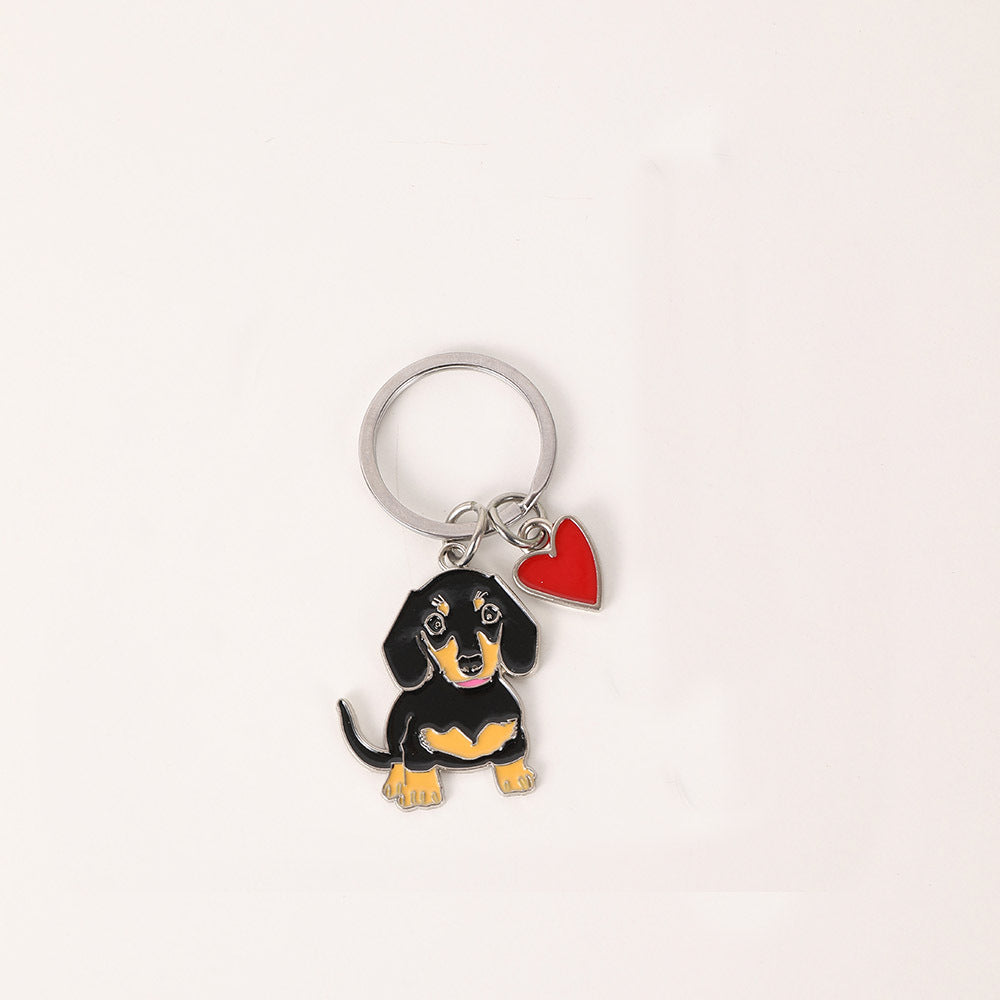 Sausage Corgi keychain pendant