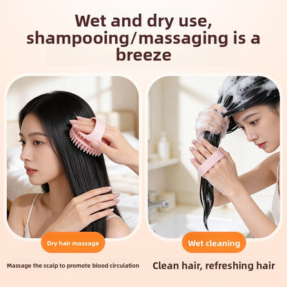 Scalp cleaning shampoo comb