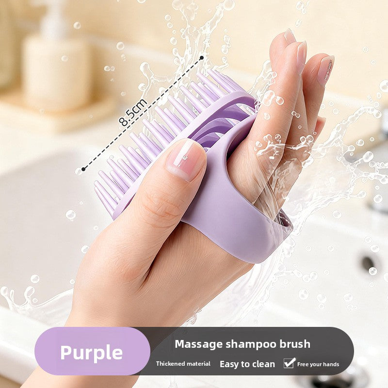 Scalp cleaning shampoo comb