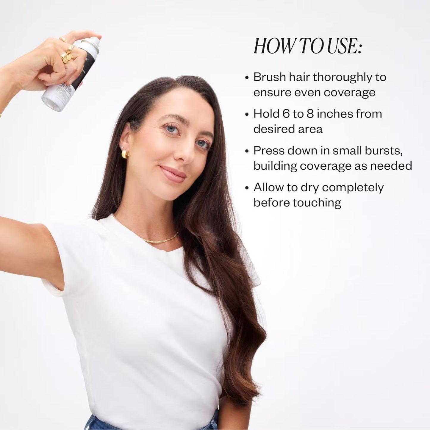 Scalp color touch-up spray