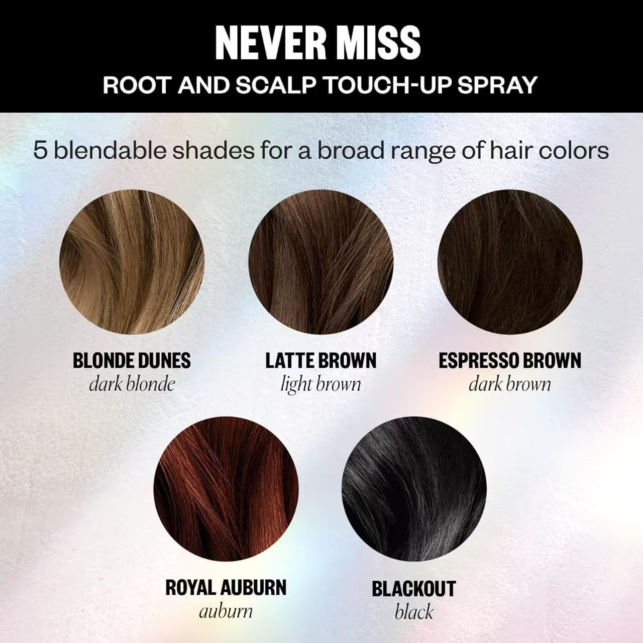 Scalp color touch-up spray