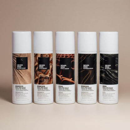Scalp color touch-up spray