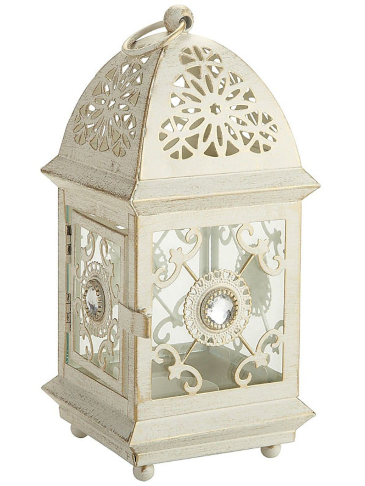 Scandinavian Iron Cut-Out Candle Holder Table Lamp