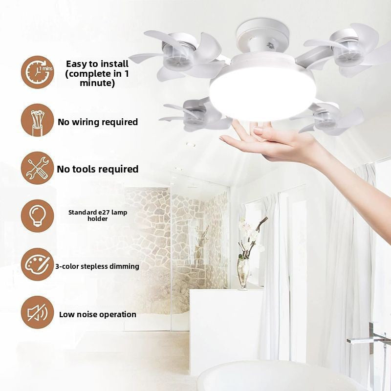 Scandinavian Modern Ceiling Fan Light