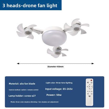 Scandinavian Modern Ceiling Fan Light