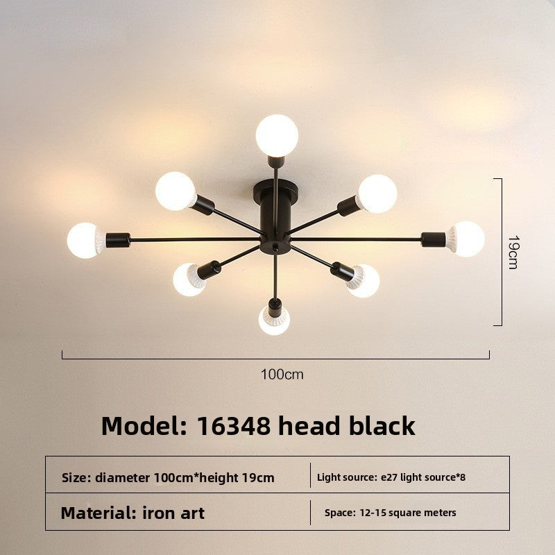 Scandinavian Modern Ceiling Lamp Iron LED Compatible