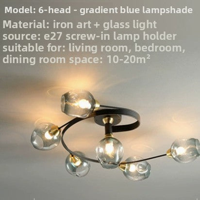 Scandinavian Modern LED Ceiling Lamp with Dimming